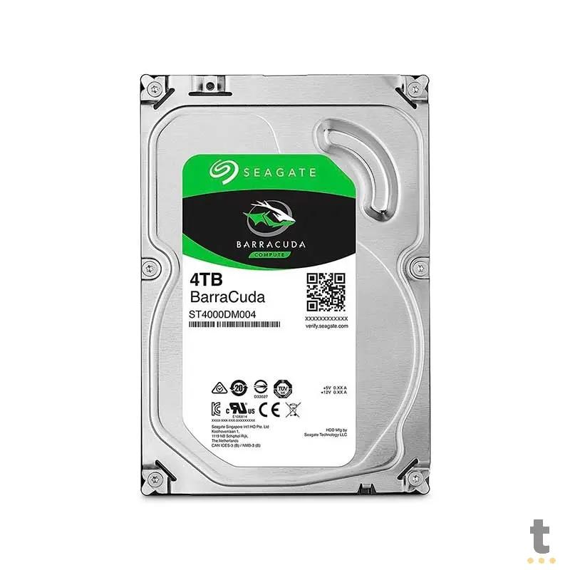 Hd 4tb Seagate Barracuda 5400Rpm Sata 256mb 6,0gb/s - St4000DM004 Truedata