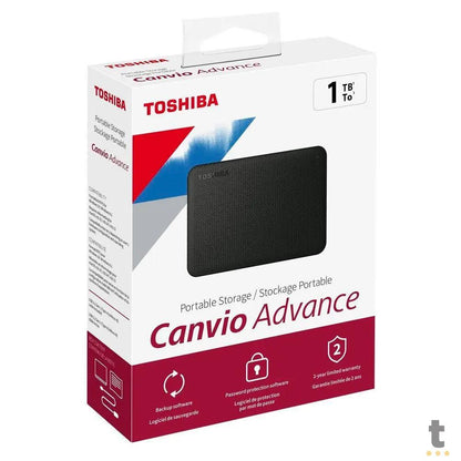 Hd Externo 1tb Toshiba Canvio Advanced Usb 3.0 Preto - HDTCA10XK3AA Truedata
