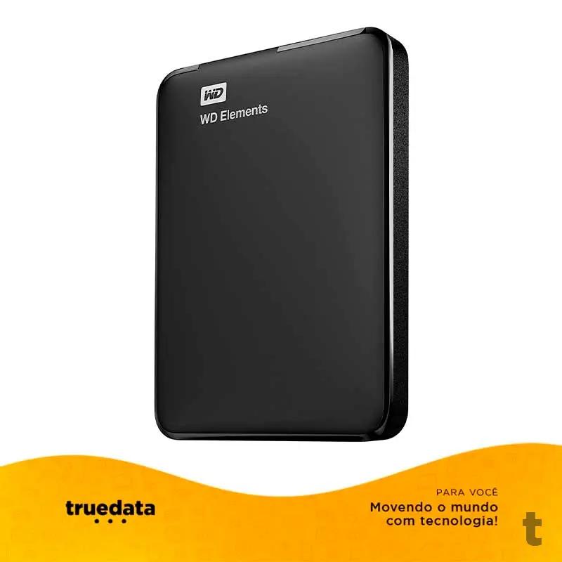 Hd Externo 1tb Western Digital Usb 3.0 Preto - WDBUZG0010BBK Truedata