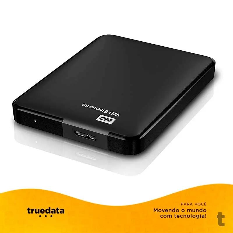 Hd Externo 1tb Western Digital Usb 3.0 Preto - WDBUZG0010BBK Truedata