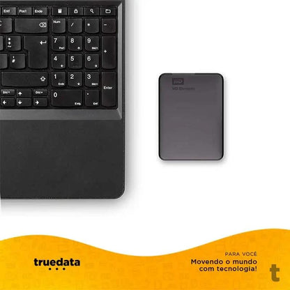 Hd Externo 1tb Western Digital Usb 3.0 Preto - WDBUZG0010BBK Truedata