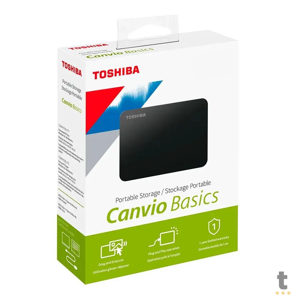 Hd Externo 2tb Toshiba Canvio Basics Usb 3.0 Preto - HDTB420XK3AA Truedata