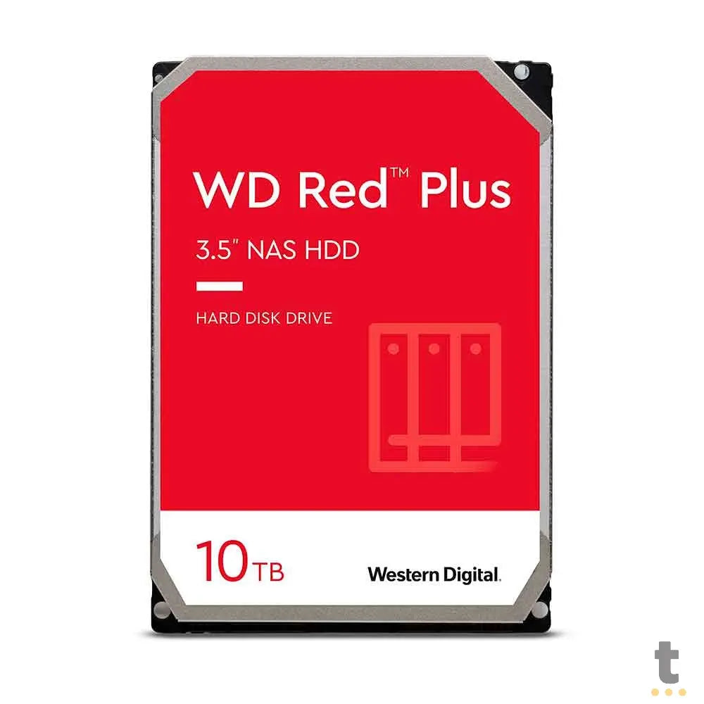 Hd Para Servidor Nas 10tb Western Digital Wd Red Plus 3.5 Sata III 6gb/S 256mb - WD101EFBX Truedata