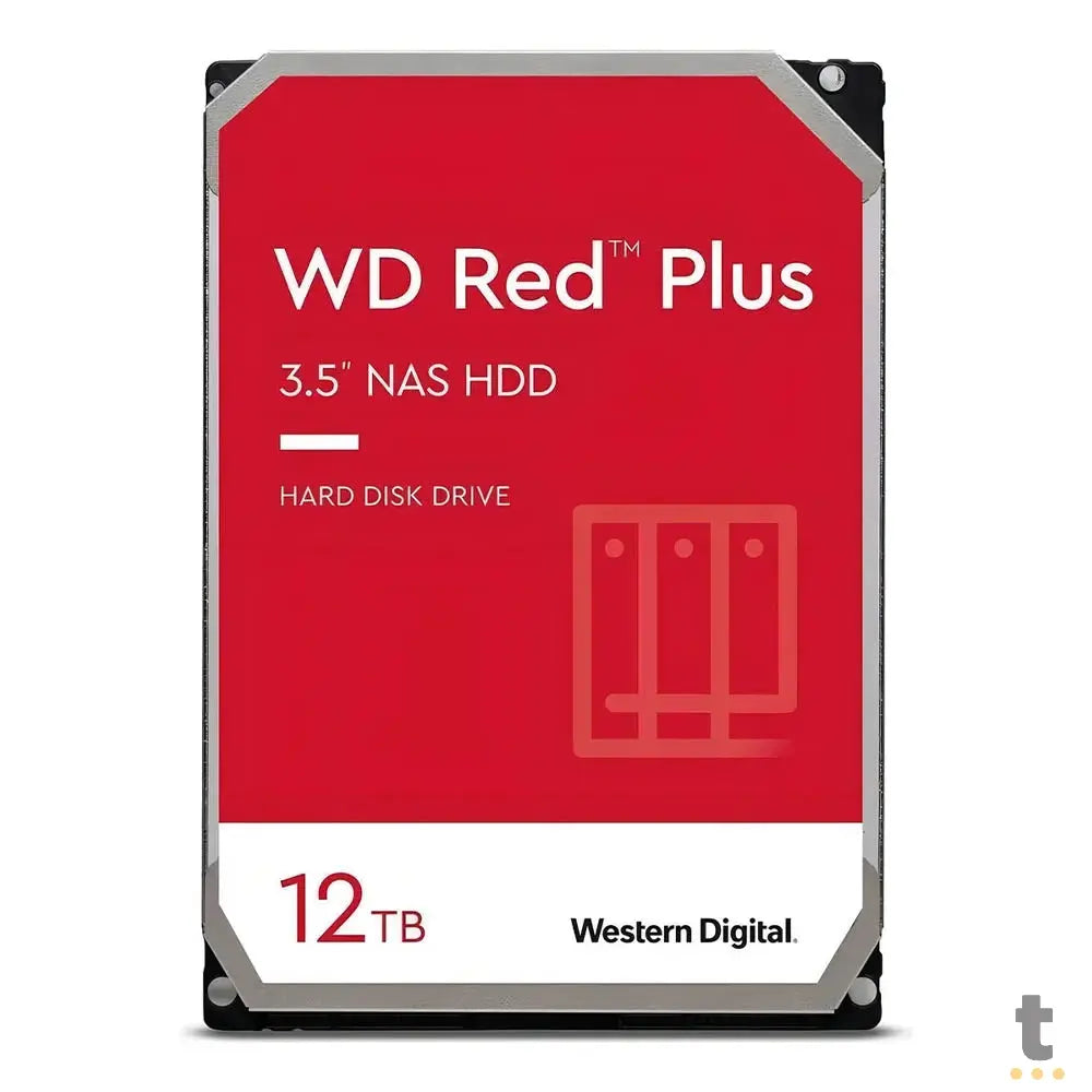 Hd Para Servidor Nas 12tb Western Digital Wd Red Plus 3.5 Sata6 256mb - WD120EFBX Truedata
