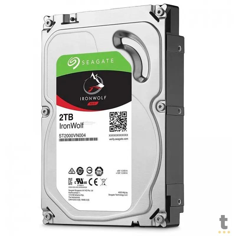 Hd Para Servidor Nas 2tb Seagate Ironwolf Sata 6gb/S 64mb - St2000vn004 Truedata