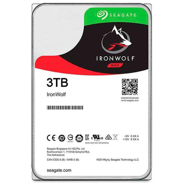 Hd Para Servidor Nas 3tb Seagate Ironwolf Sata 6gb/S 64mb - St3000vn007