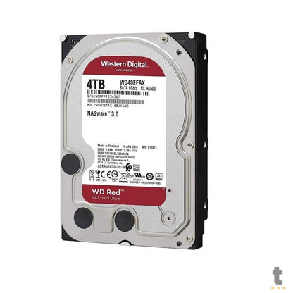Hd Para Servidor Nas 4tb Western Digital WD Red Nas Sata 6gb/S 256mb - WD40EFAX Truedata