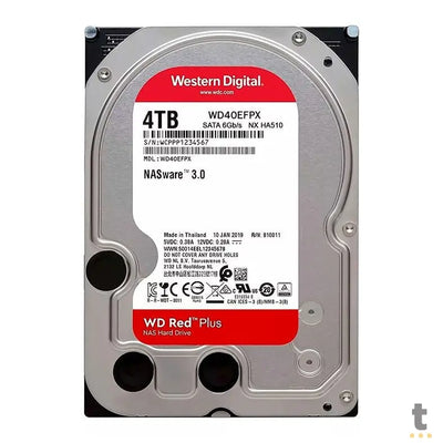 Hd Para Servidor Nas 4tb Western Digital WD Red Nas Sata 6gb/S 256mb - WD40EFPX