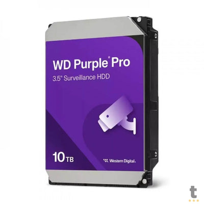 Hd Para Vigilância 10tb Western Digital WD Purple Sata 6gb/S 512mb - WD102PURP