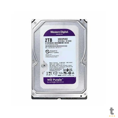 Hd Para Vigilância 2tb Western Digital Wd Purple Sata 6gb/S 64mb - WD23PURZ Truedata