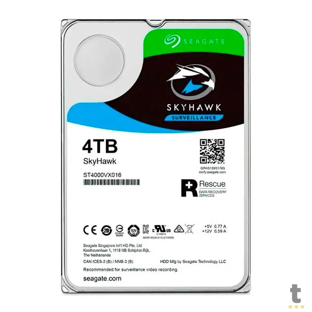 Hd Para Vigilância 4tb Seagate Skyhawk Sata 6gb/S - ST4000VX016 Truedata