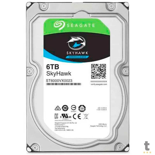 Hd Para Vigilância 6tb Seagate Skyhawk Sata - St6000vx001