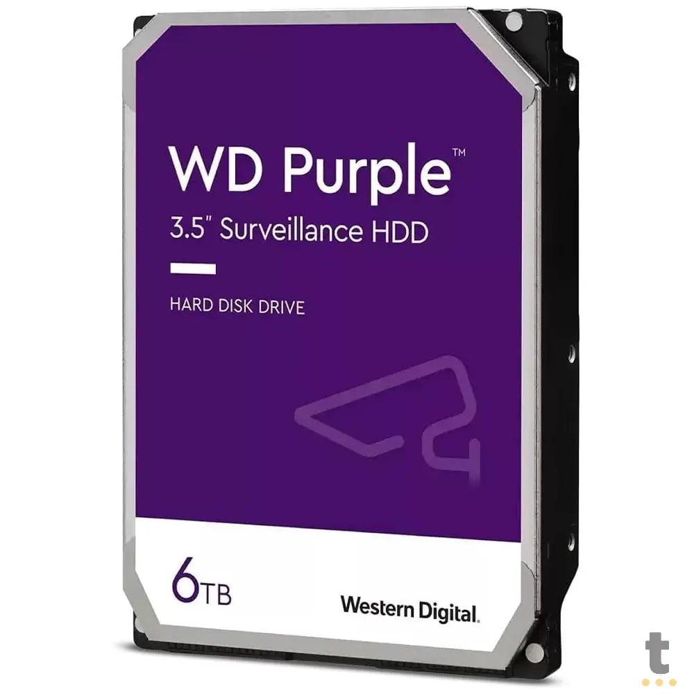 Hd Para Vigilância 6tb Western Digital WD Purple Surveillance Sata3 6gb/s - WD64PURZ Truedata