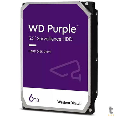 Hd Para Vigilância 6tb Western Digital WD Purple Surveillance Sata3 6gb/s - WD64PURZ