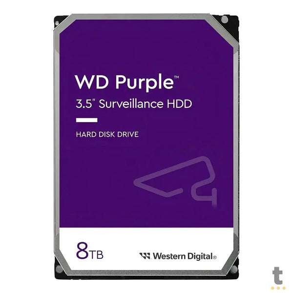 Hd Para Vigilância 8tb Western Digital Wd Purple Sata 6gb/S 256mb - WD85PURZ