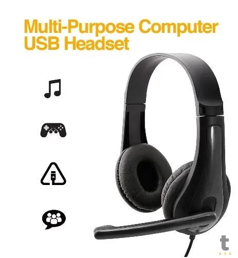 Headset Argom Pro USB Preto - ARG-HS-0078 Truedata