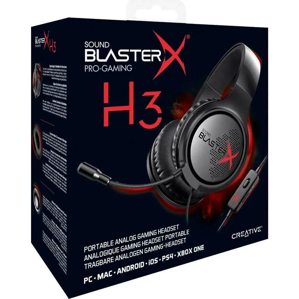 Headset Gamer Creative Sound Blaster X Pro Gaming H3 P2 Preto - 70GH034000000 Truedata