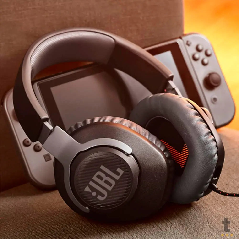 Headset Gamer Jbl Quantum 100 M2 P3 C/ Microfone Removível Preto - JBLQTUM100M2BLK Truedata