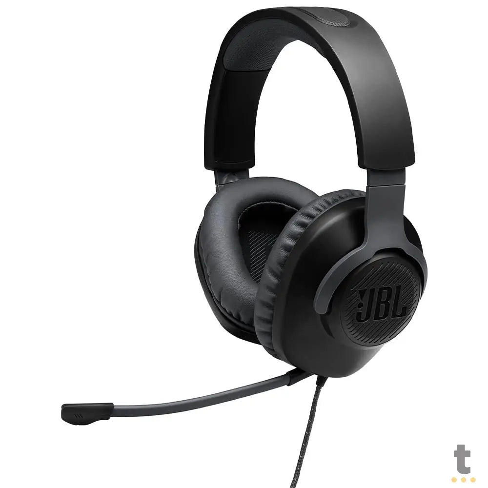 Headset Gamer Jbl Quantum 100 M2 P3 C/ Microfone Removível Preto - JBLQTUM100M2BLK Truedata