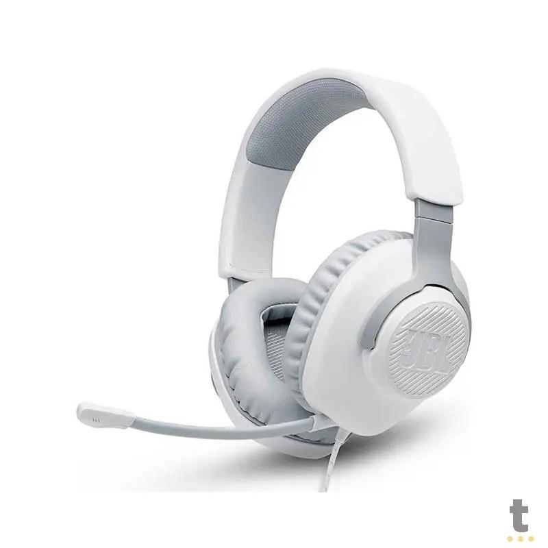 Headset Gamer Jbl Quantum 100 P3 com Adaptador P2 Branco - 582003 Truedata