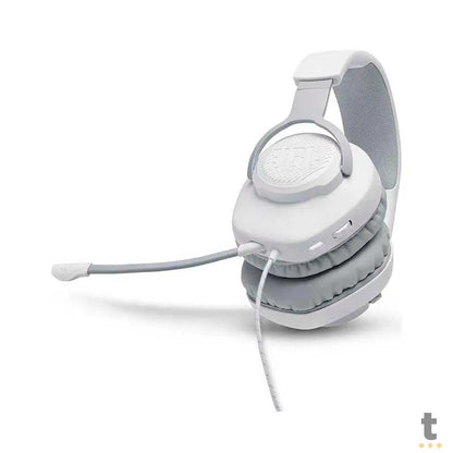 Headset Gamer Jbl Quantum 100 P3 com Adaptador P2 Branco - 582003 Truedata