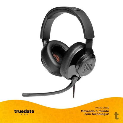 Headset Gamer Jbl Quantum 300 P2 com Adaptador USB Preto - 581596 Truedata