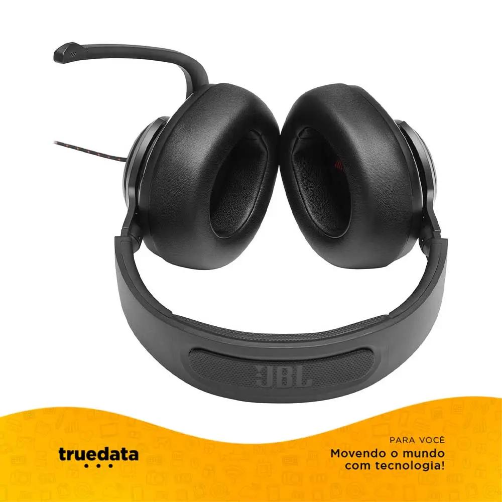 Headset Gamer Jbl Quantum 300 P2 com Adaptador USB Preto - 581596 Truedata