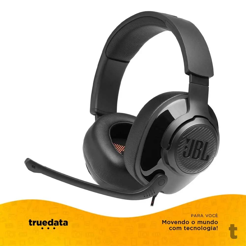 Headset Gamer Jbl Quantum 300 P2 com Adaptador USB Preto - 581596 Truedata