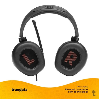 Headset Gamer Jbl Quantum 300 P2 com Adaptador USB Preto - 581596 Truedata