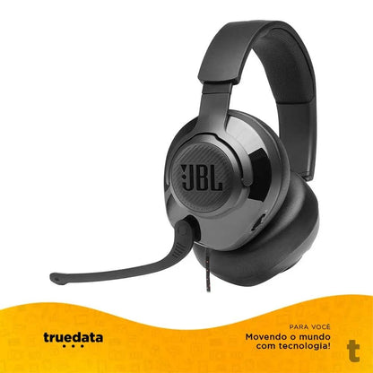 Headset Gamer Jbl Quantum 300 P2 com Adaptador USB Preto - 581596 Truedata