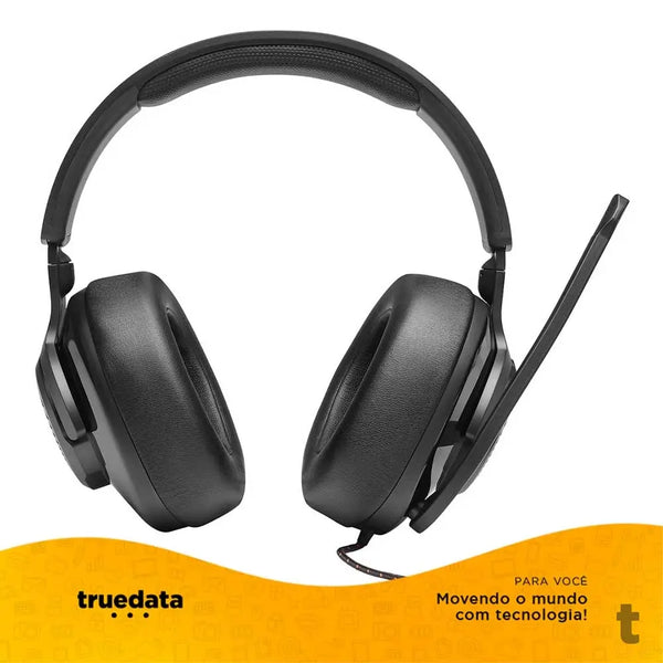 Headset Gamer Jbl Quantum 300 P2 com Adaptador USB Preto - 581596