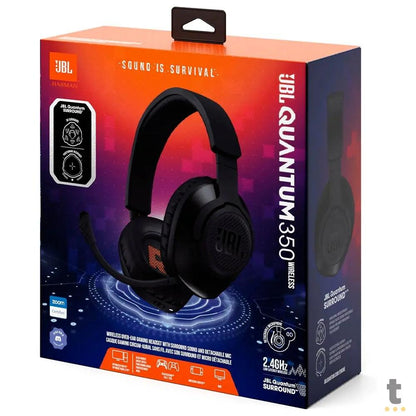 Headset Gamer Jbl Quantum 350 Wireless Preto C/ RGB Truedata