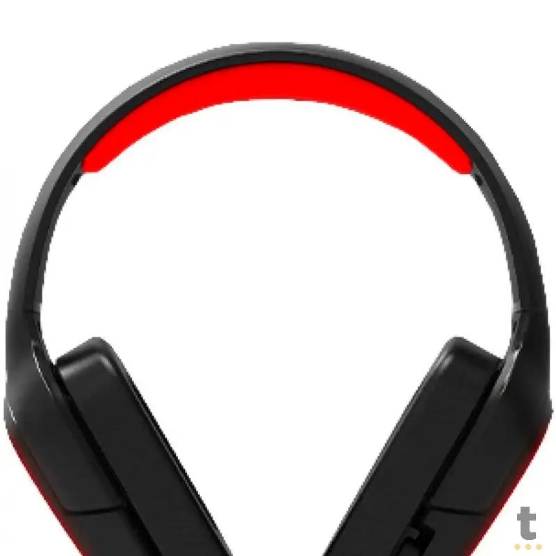 Headset Gamer KWG K-World Taurus E1 C/ Led Vermelho Truedata
