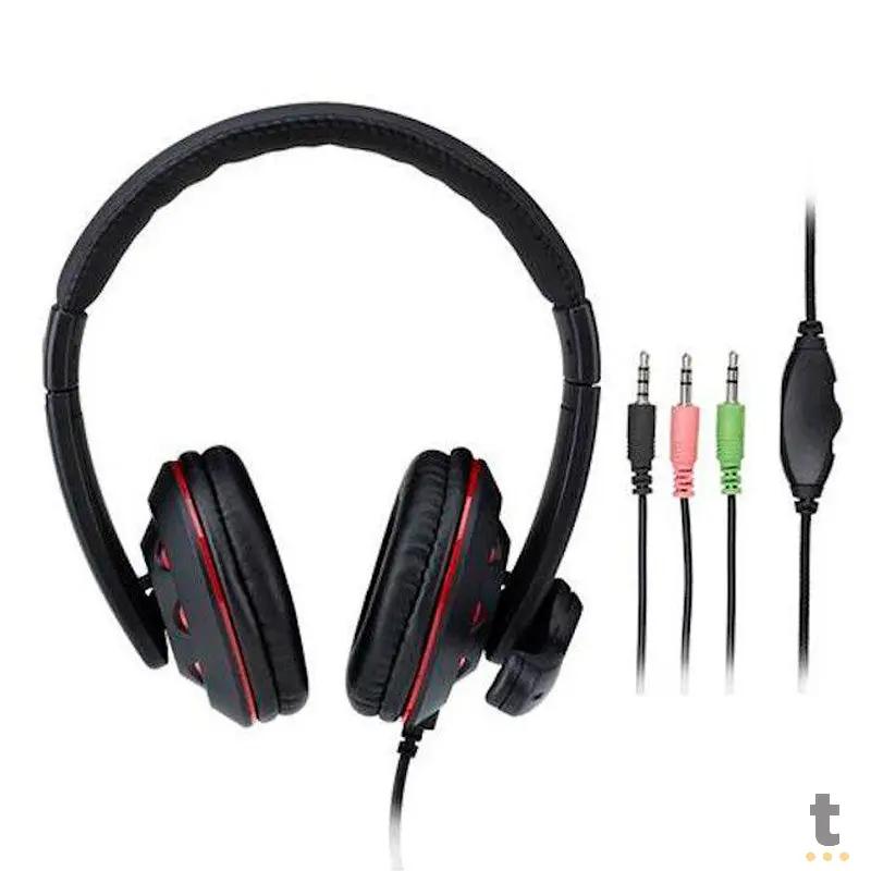 Headset Gamer Multilaser P3+P2 Preto - PH335 Truedata