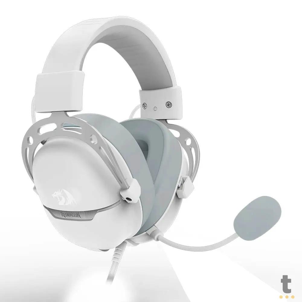 Headset Gamer Redragon Aurora USB 7.1 40mm Branco - H376WG Truedata