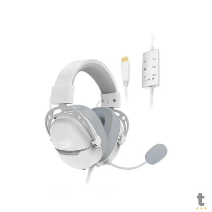 Headset Gamer Redragon Aurora USB 7.1 40mm Branco - H376WG Truedata