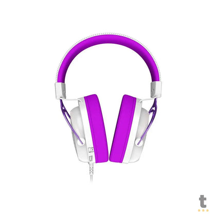 Headset Gamer Redragon Diomedes 7.1 Branco e Roxo - H388-WP Truedata