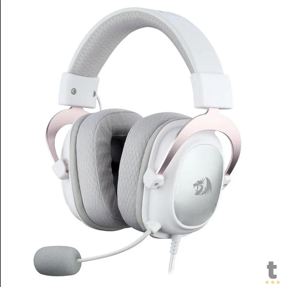 Headset Gamer Redragon Hero P3 RGB Branco - H530-W Truedata