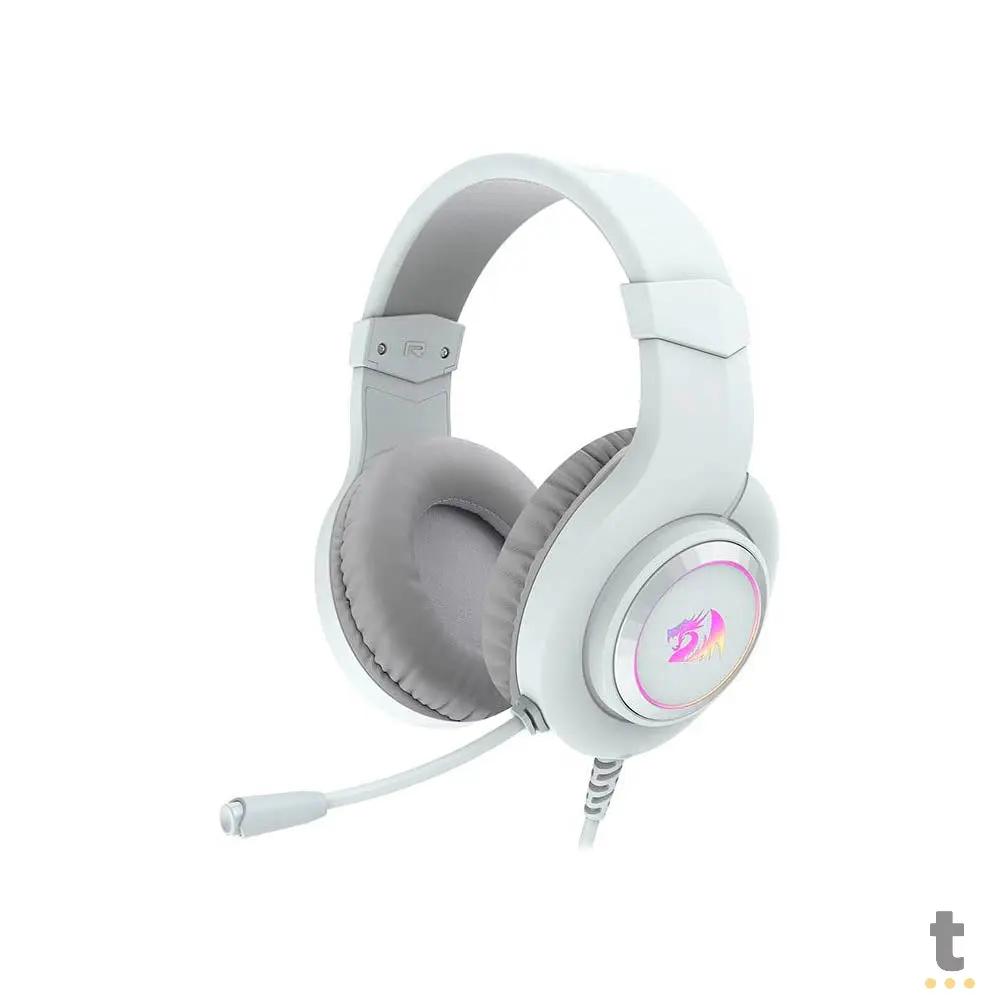Headset Gamer Redragon Hylas USB / P2 7.1 Virtual Branco RGB - H371W-RGB Truedata