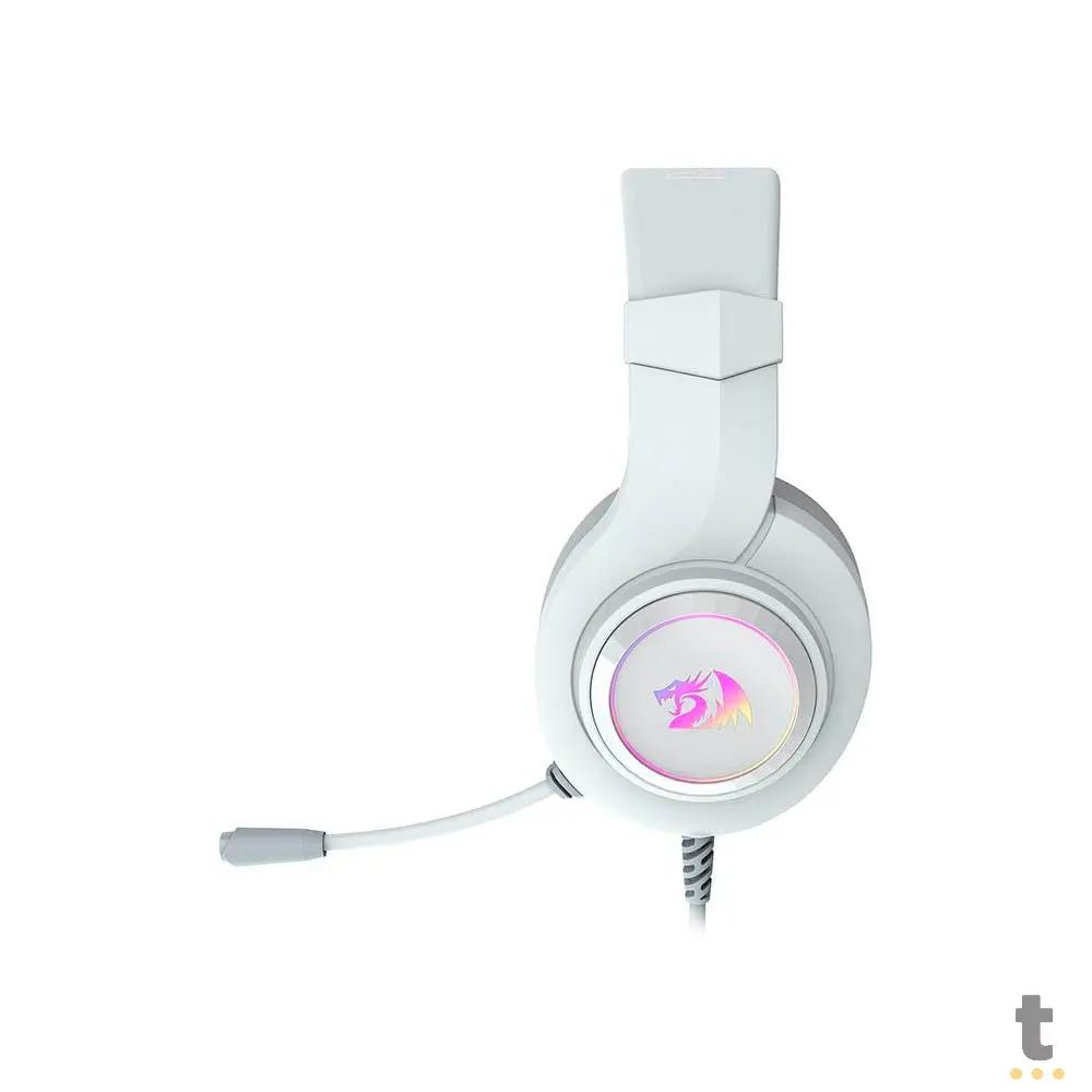 Headset Gamer Redragon Hylas USB / P2 7.1 Virtual Branco RGB - H371W-RGB Truedata