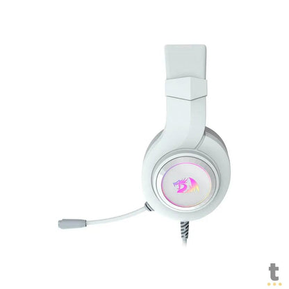 Headset Gamer Redragon Hylas USB / P2 7.1 Virtual Branco RGB - H371W-RGB Truedata