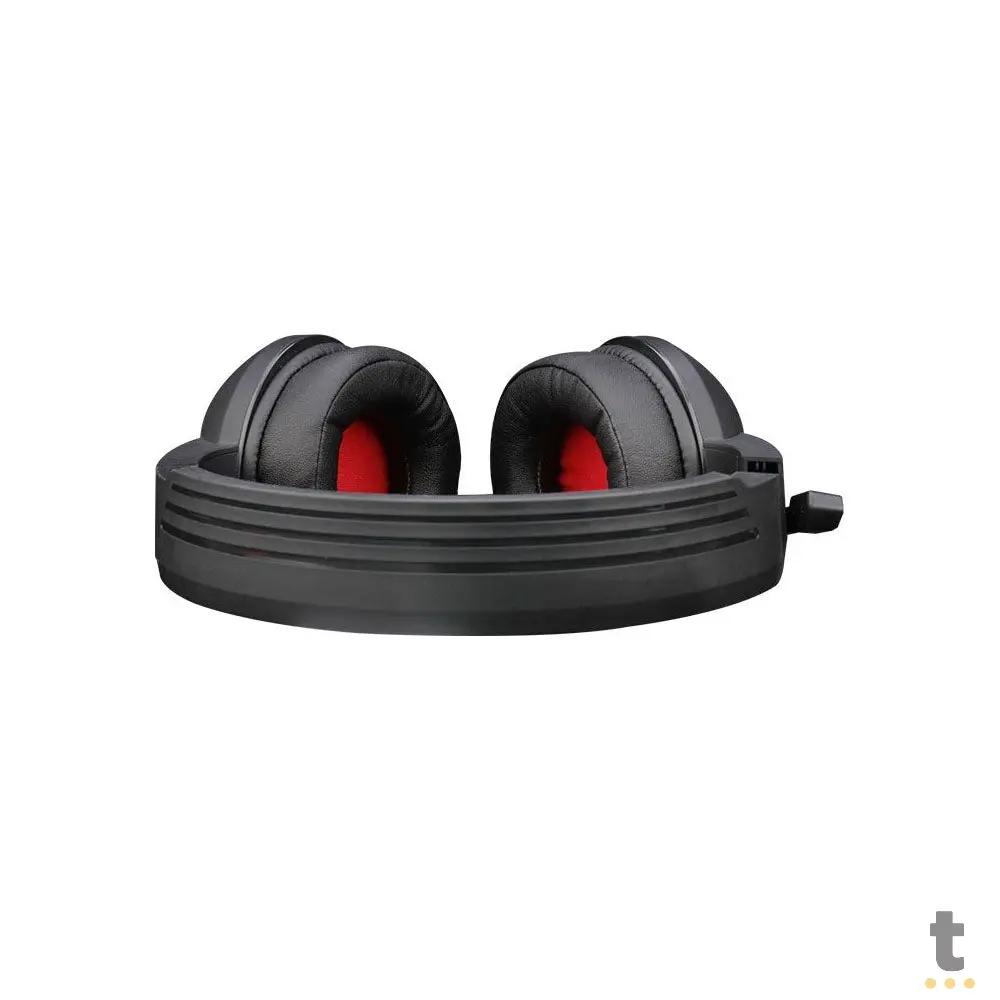 Headset Gamer Redragon Medea RGB Preto e Vermelho - H280 Truedata