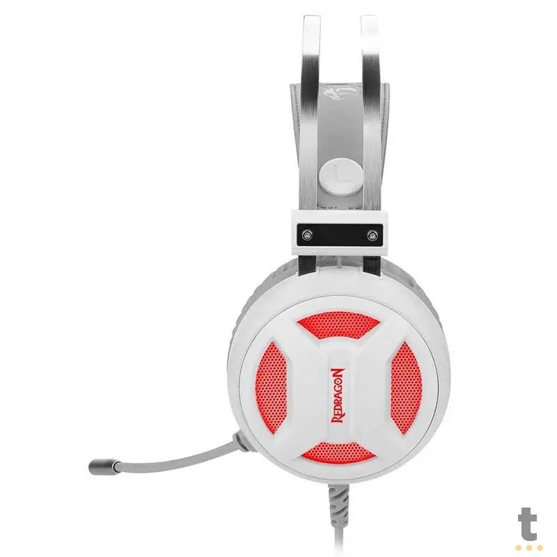 Headset Gamer Redragon Minos Lunar USB Branco - H210W Truedata