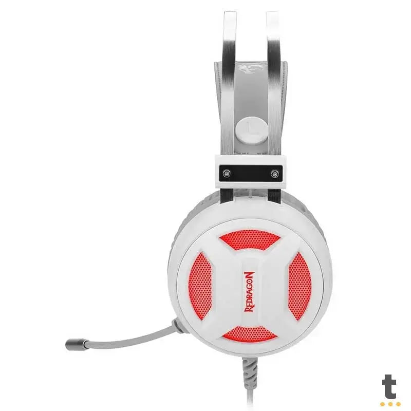 Headset Gamer Redragon Minos Lunar USB Branco - H210W Truedata