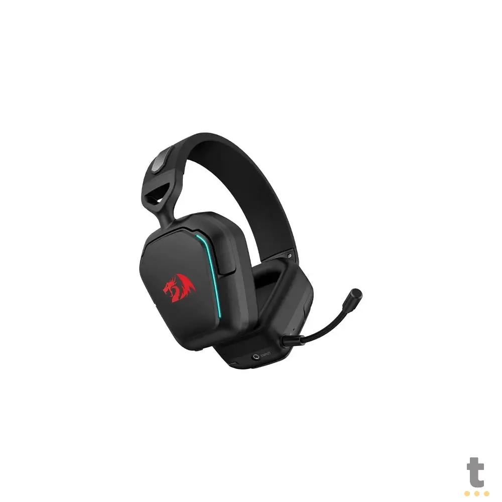 Headset Gamer Sem Fio Redragon Mira 7.1 RGB Microfone Removível C/ Cabo USB Tipo C Preto - H868 Truedata