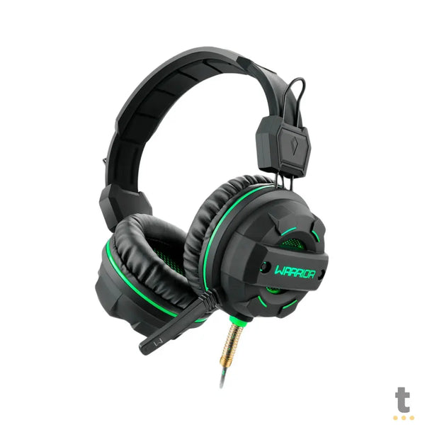 Headset Gamer Warrior Magne P2+USB Verde - PH143