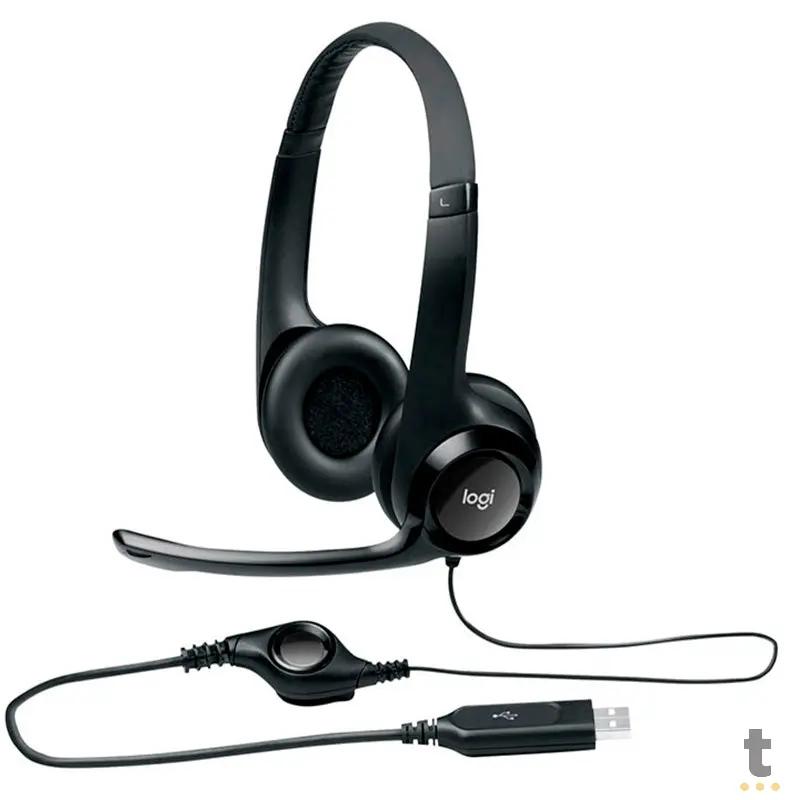 Headset Logitech Stereo Usb H390 981-000014 Truedata