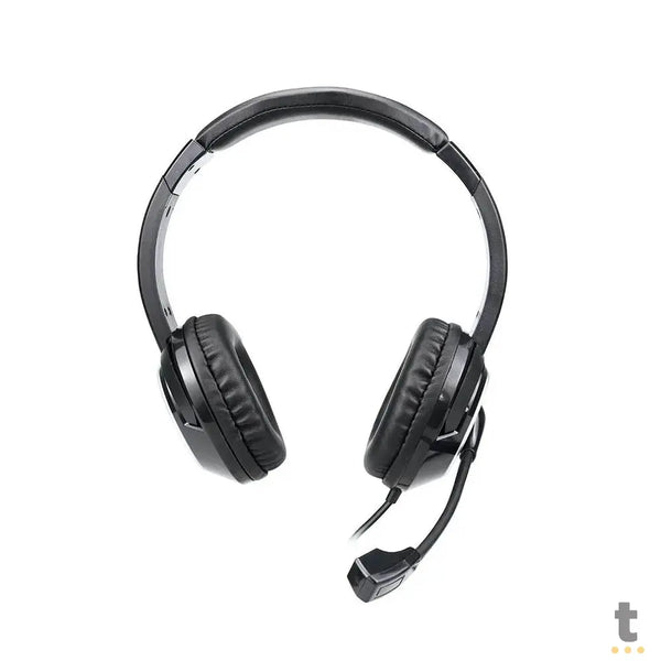 Headset Multilaser HF600 40mm Preto P3 C/ Adaptador USB - PH427