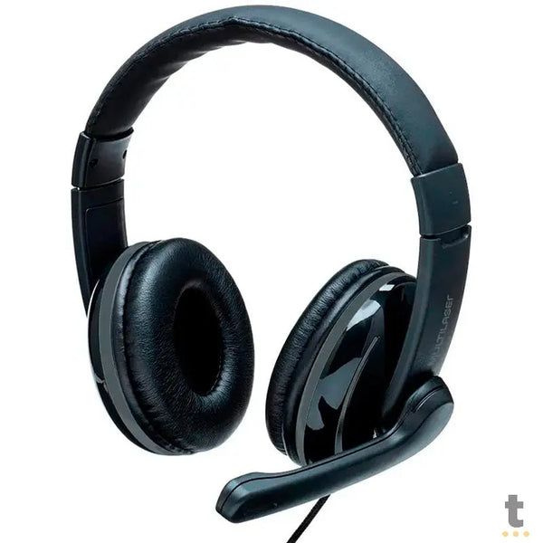 Headset Multilaser Pro Preto C/ Adaptador P3 - PH316