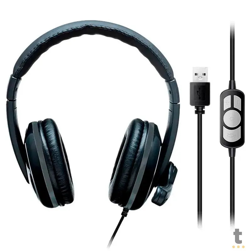Headset Multilaser Pro Preto USB - PH317 Truedata